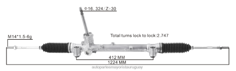 Repuestos De Auto Montevideo | 2R64X2794 cremallera de dirección asistida 77367810 68263318aa 52060738 52060739 51967456 52076430 52113668 52005180 51936135 52158027 52158028 DODGE/CHRYSLER