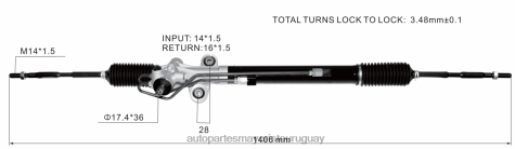 Repuestos De Auto La Plata | 2R64X2526 Cremallera de dirección asistida 53601-tk8-a01 HONDA