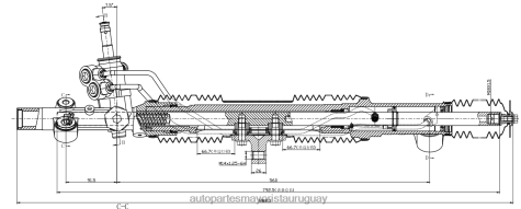 Repuestos De Auto Rover En Uruguay | 2R64X2531 cremallera de dirección asistida 53601-s7c-g02 HONDA