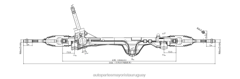 Repuestos De Auto La Plata | 2R64X2746 cremallera de dirección asistida 56500-l400a HYUNDAI/KIA