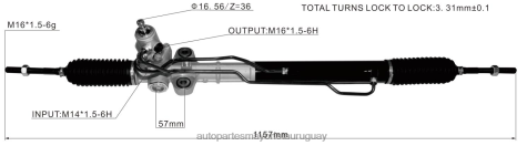 Repuestos De Motos Salto Uruguay | 2R64X2768 cremallera de dirección asistida 57700-3j000 HYUNDAI/KIA