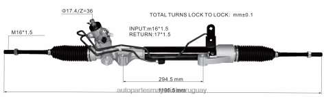 Repuestos De Motos Uruguayana | 2R64X2577 cremallera de dirección asistida 49001-3ka0a 49001-5aa0a NISSAN
