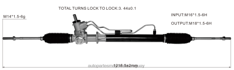 Repuestos De Auto Montevideo | 2R64X2804 cremallera de dirección asistida 7700433725 RENAULT