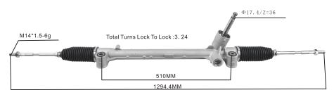 Repuestos De Motos En Uruguay | 2R64X2619 cremallera de dirección asistida 48500-73r00-000 SUZUKI