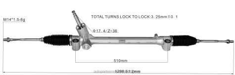 Repuestos De Motos Uruguayana | 2R64X2617 cremallera de dirección asistida jq201-005901 SUZUKI