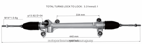 Repuestos De Auto Montevideo | 2R64X2444 cremallera de dirección asistida 45510-47030 45510-47020 TOYOTA