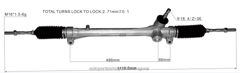 Repuestos De Motos Honda Uruguay | 2R64X2520 cremallera de dirección asistida 45510-48070 TOYOTA