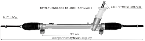 Repuestos De Auto Montevideo | 2R64X2674 cremallera de dirección asistida lx6c3a500a1a lx6z-3504-ba FORD